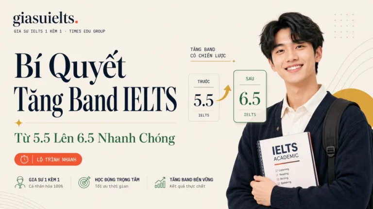 Bí Quyết Tăng Band IELTS Từ 5.5 Lên 6.5 Nhanh Chóng