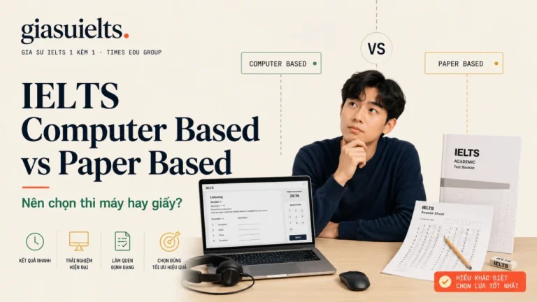 IELTS Computer Based vs Paper Based: Nên Chọn Thi Máy Hay Giấy?