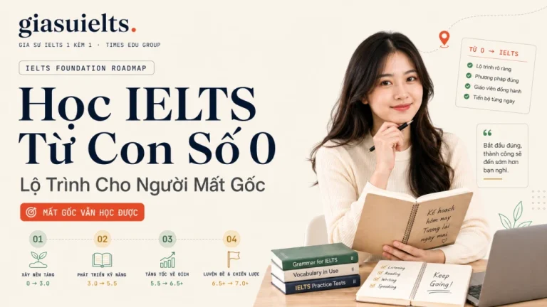 Học IELTS Từ Con Số 0: Lộ Trình Cho Người Mất Gốc