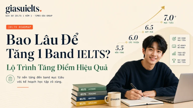 Bao Lâu Để Tăng 1 Band IELTS? Lộ Trình Tăng Điểm Hiệu Quả