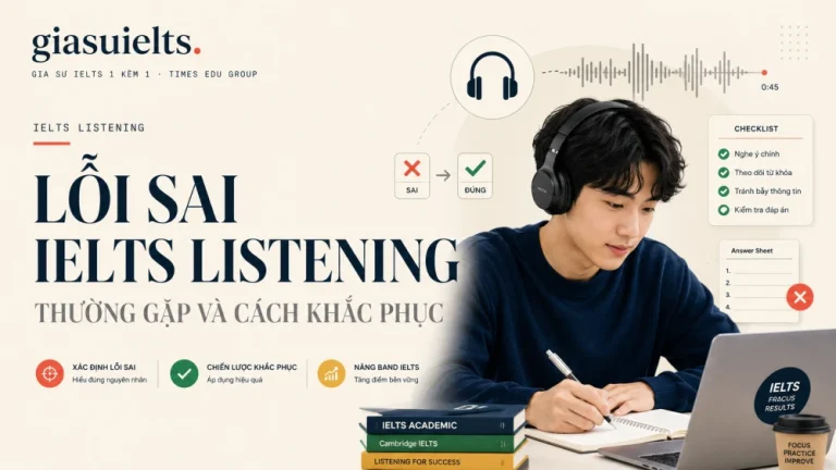 Lỗi Sai IELTS Listening Thường Gặp Và Cách Khắc Phục